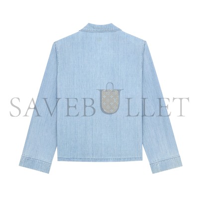 YSL CASSANDRE SHIRT IN CHAMBRAY 871165Y29RB4018